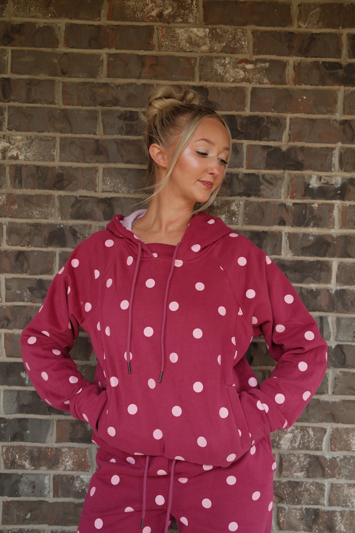 Berry Dot Hoodie