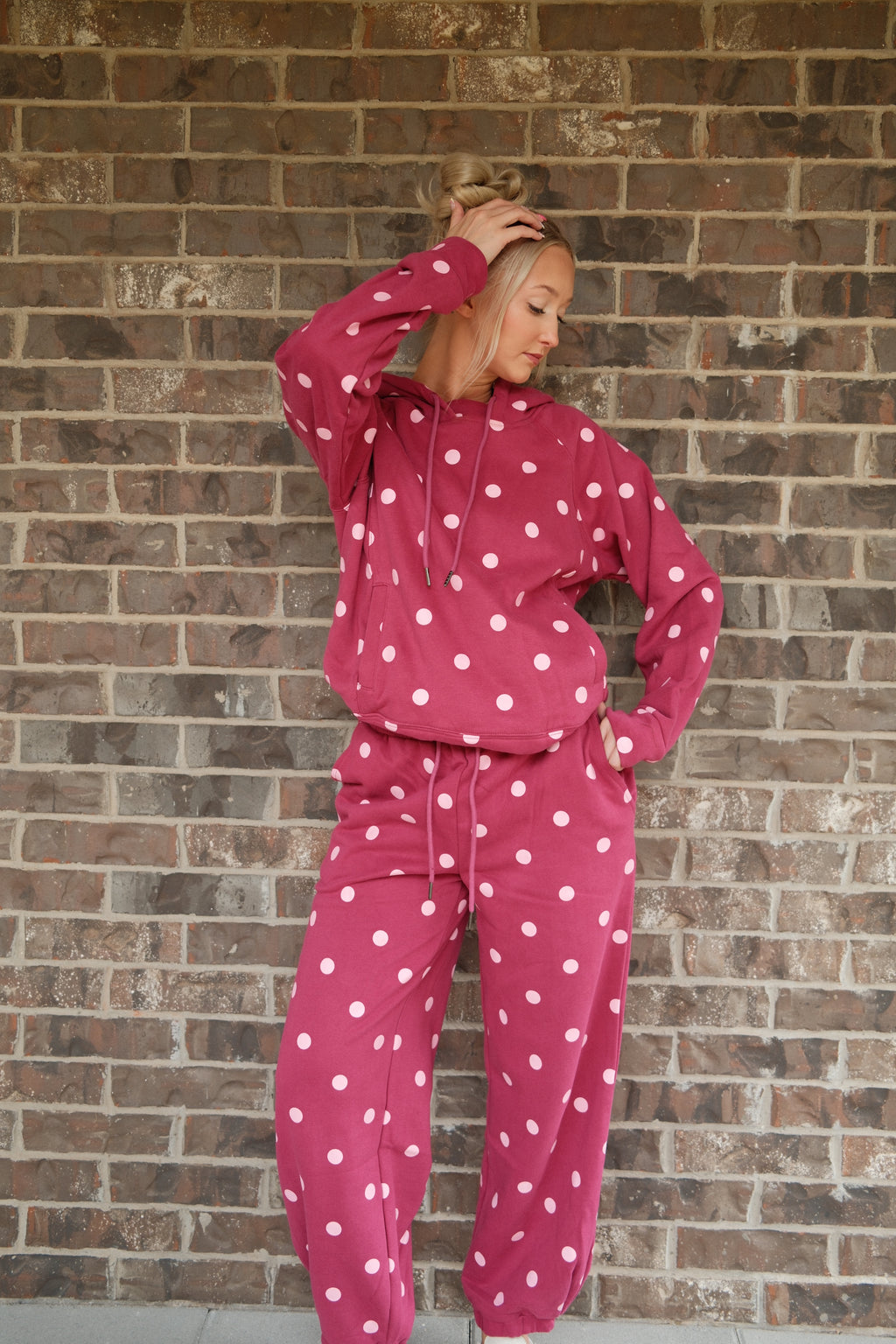 Berry Dot Hoodie