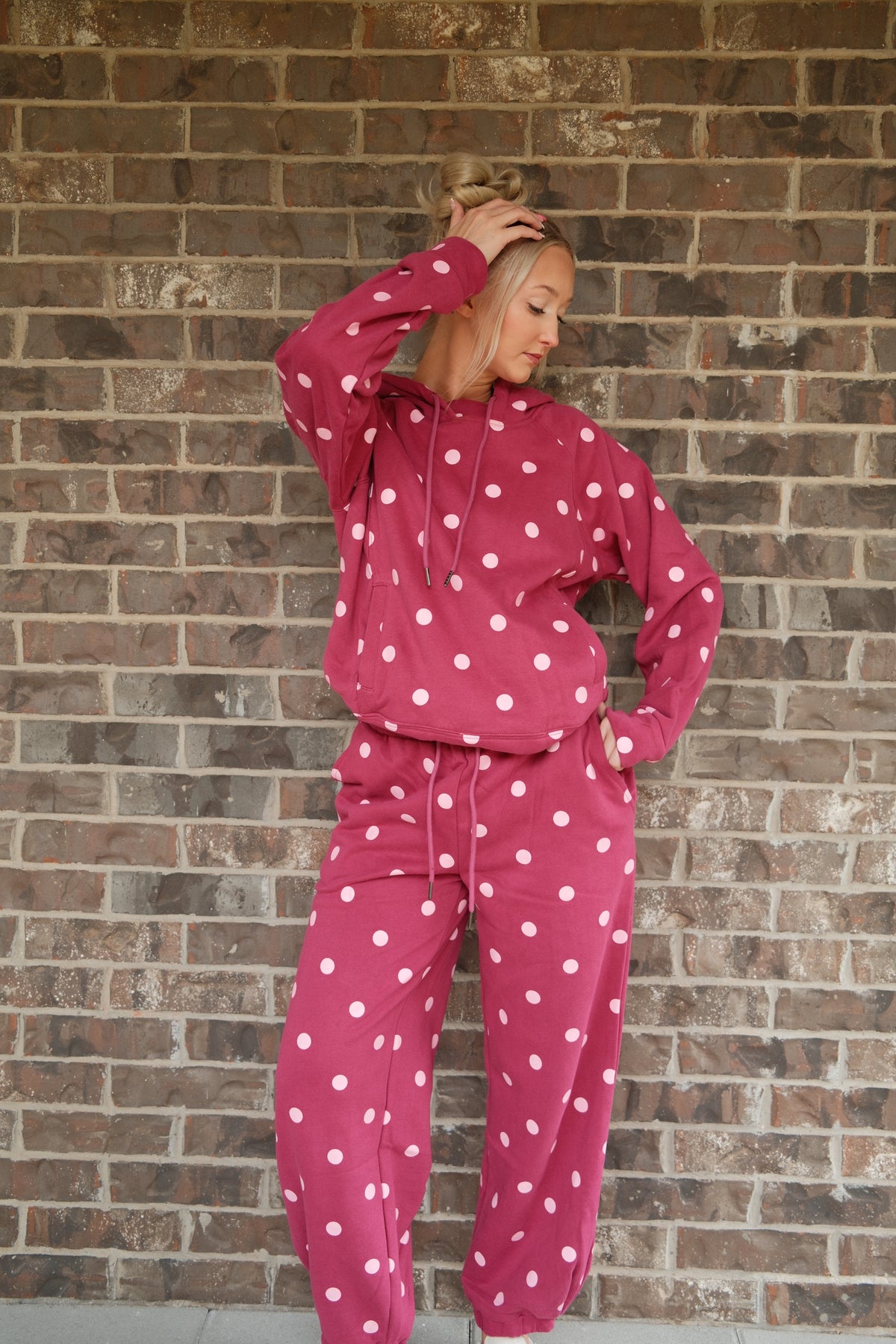 Berry Dot Hoodie