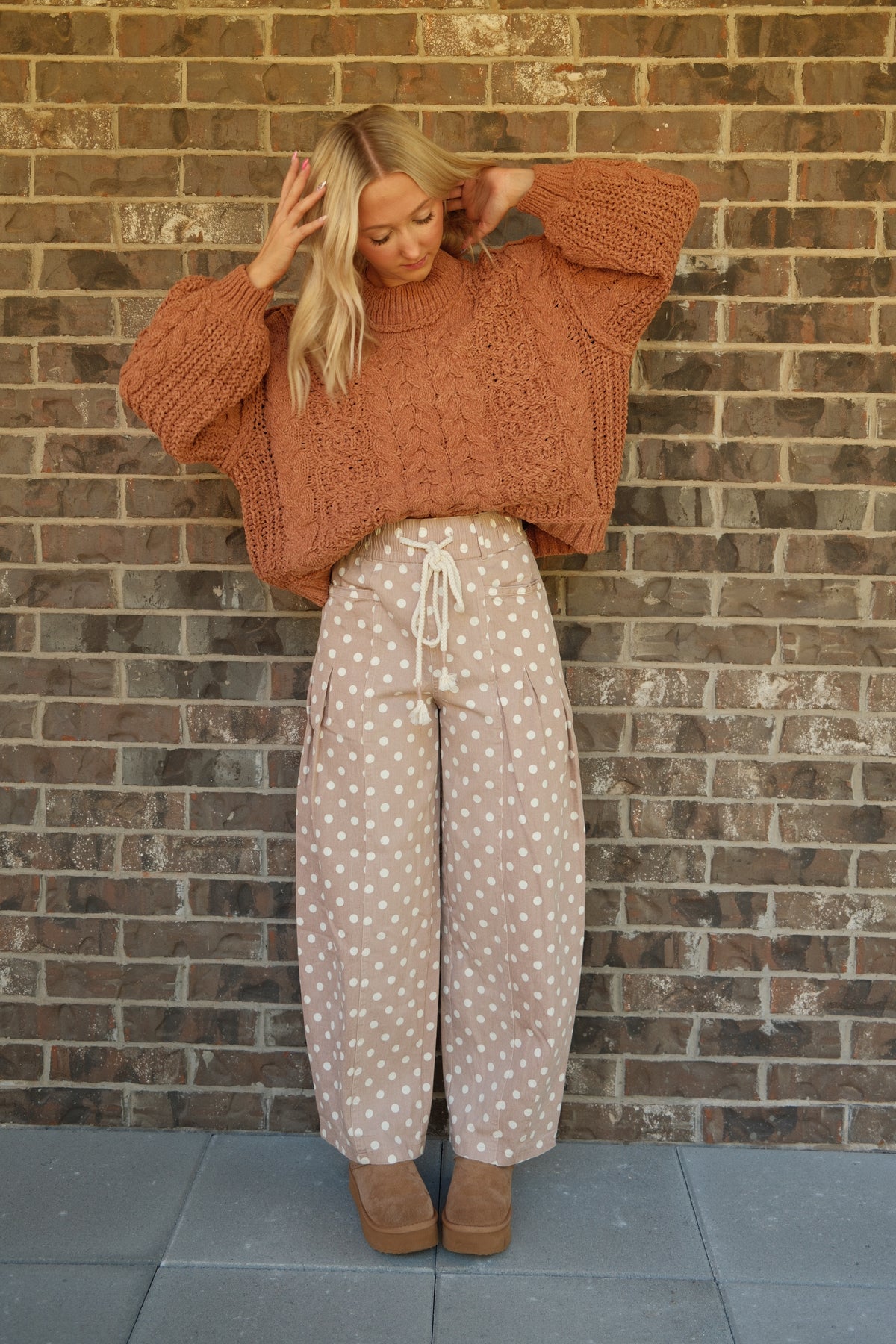 Latte Dot Pants