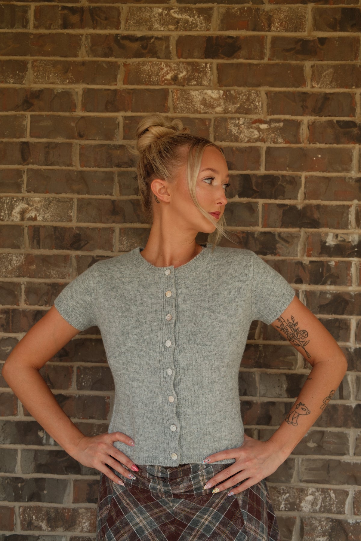 Heather Grey Sweater Tee